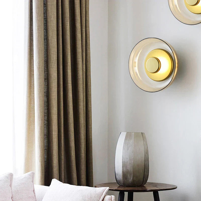 Wandlampe Nordic – modernes, minimalistisches Design aus Glas und Stein