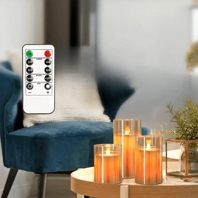 LED flackerndes Kerzen-Set für Wohnkultur - realistische dekorative Lichter