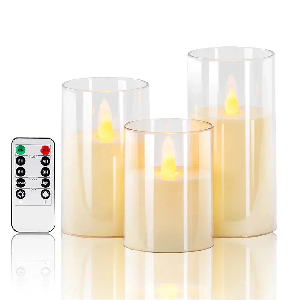 LED flackerndes Kerzen-Set für Wohnkultur - realistische dekorative Lichter