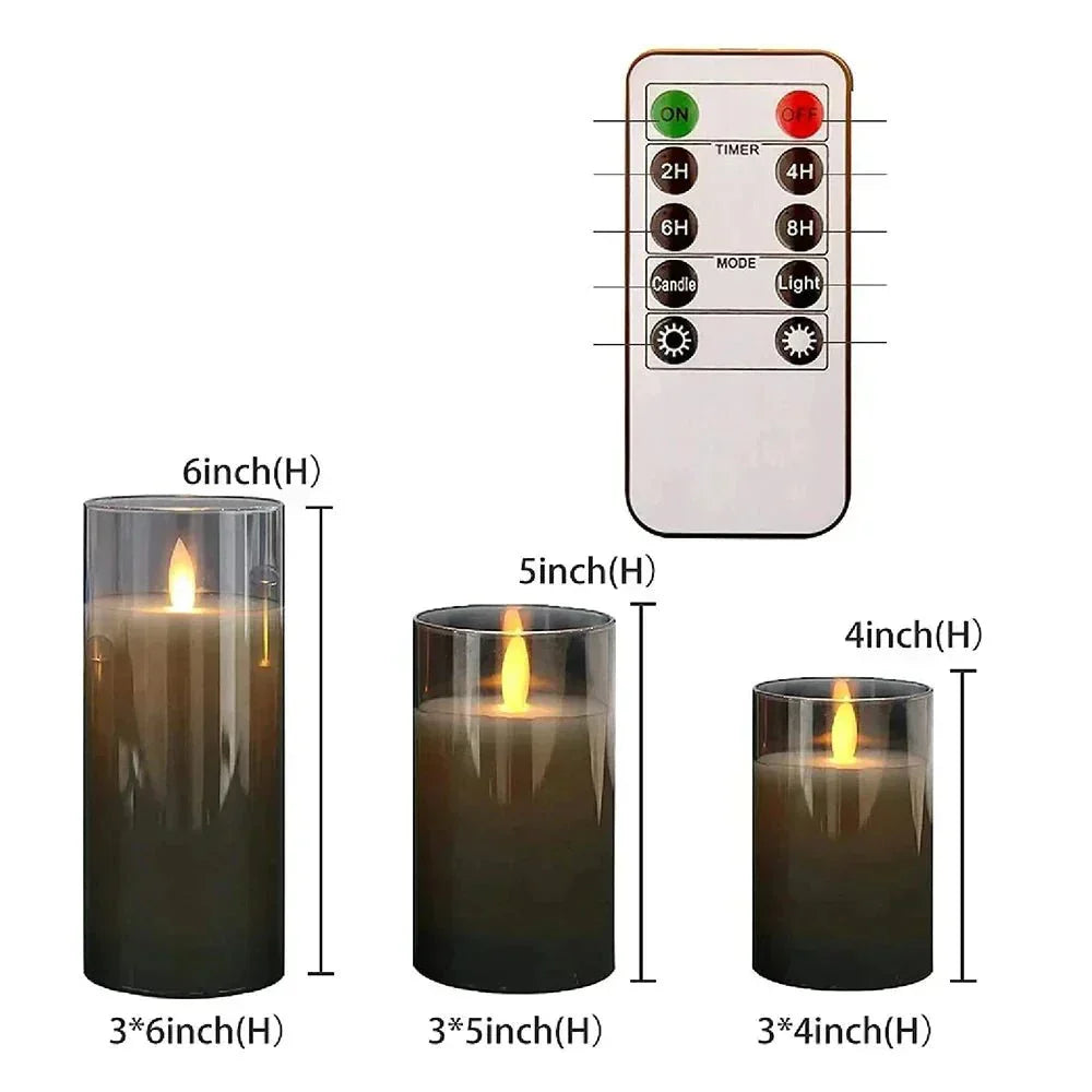 LED flackerndes Kerzen-Set für Wohnkultur - realistische dekorative Lichter