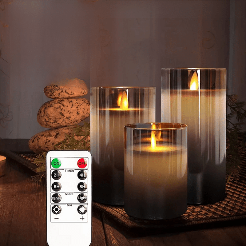 LED flackerndes Kerzen-Set für Wohnkultur - realistische dekorative Lichter