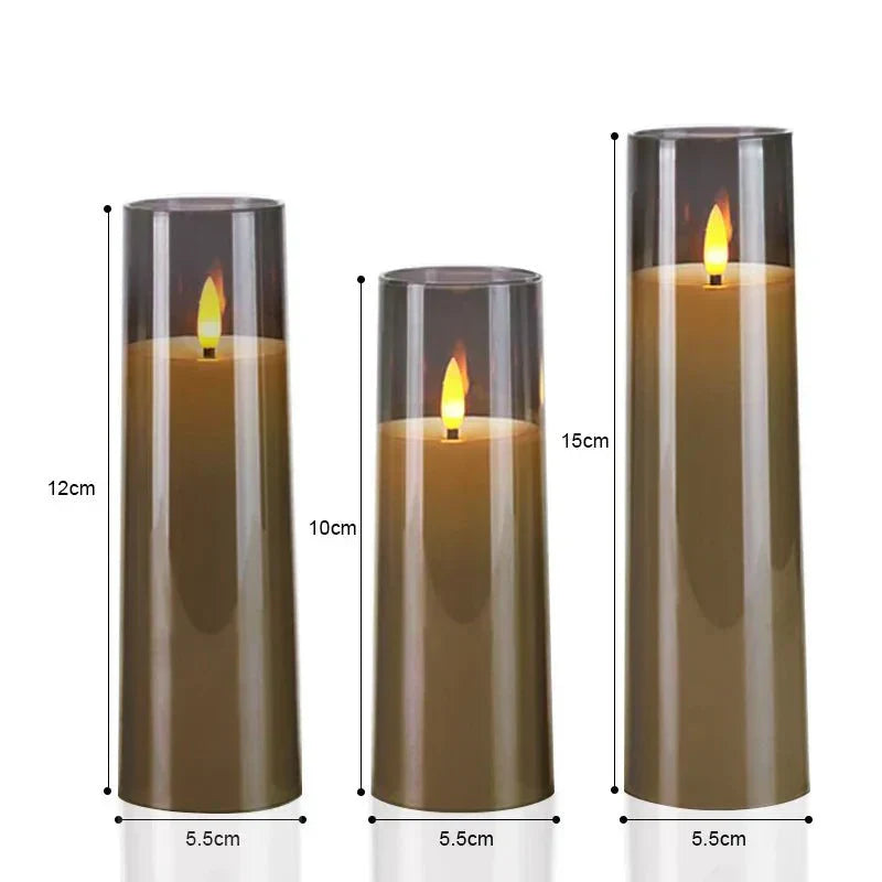 LED flackerndes Kerzen-Set für Wohnkultur - realistische dekorative Lichter