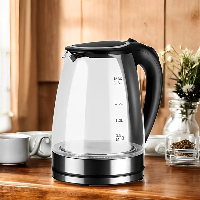 1,8L Elektrischer Glas Wasserkocher mit LED-Beleuchtung