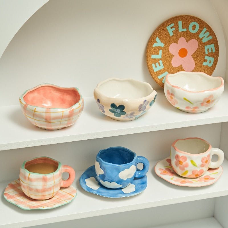 Unregelmäßige Kaffeetasse im koreanischen Stil