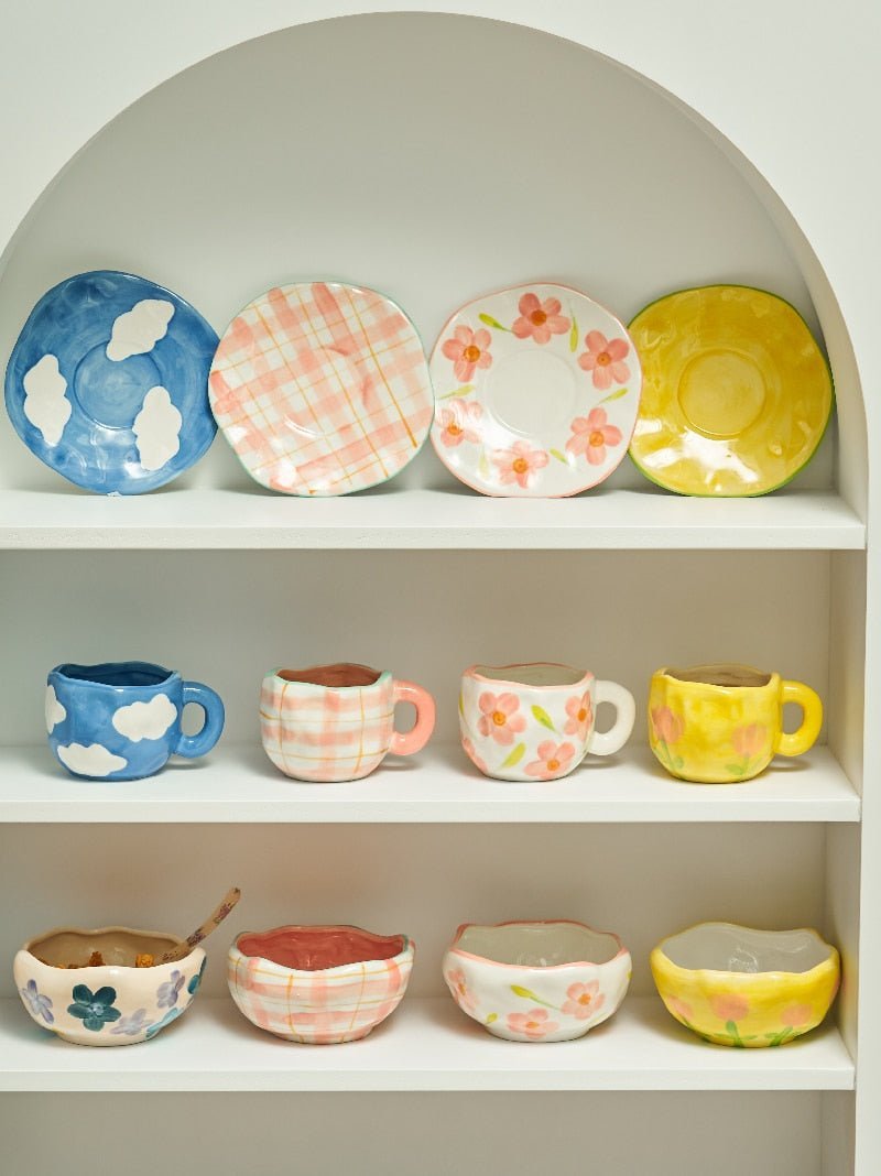 Unregelmäßige Kaffeetasse im koreanischen Stil