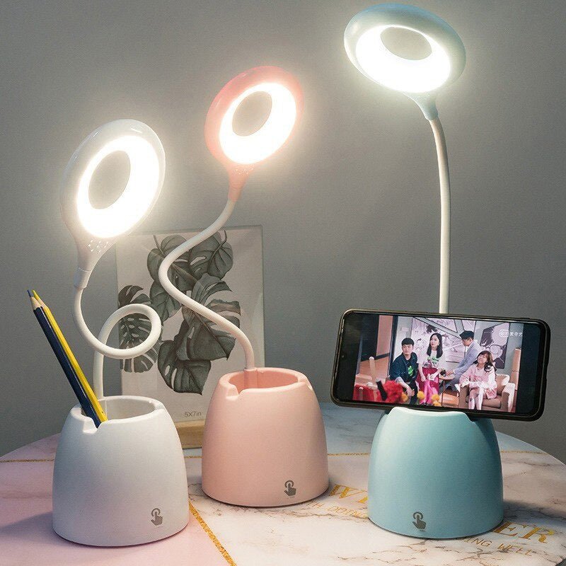 Garduru – Multifunktionale Kinder-Tischlampe mit Pflanz- und Handyhalter