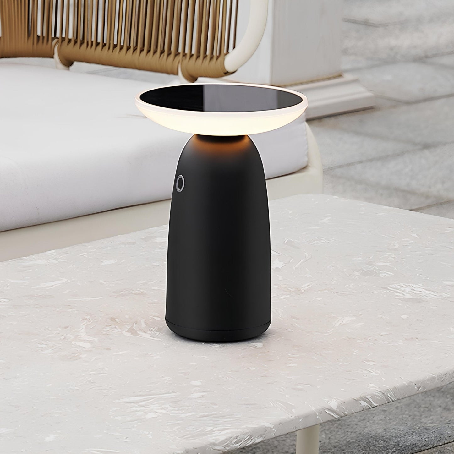 Drahtlose Tischlampe mit einstellbarer Helligkeit und Solarenergie