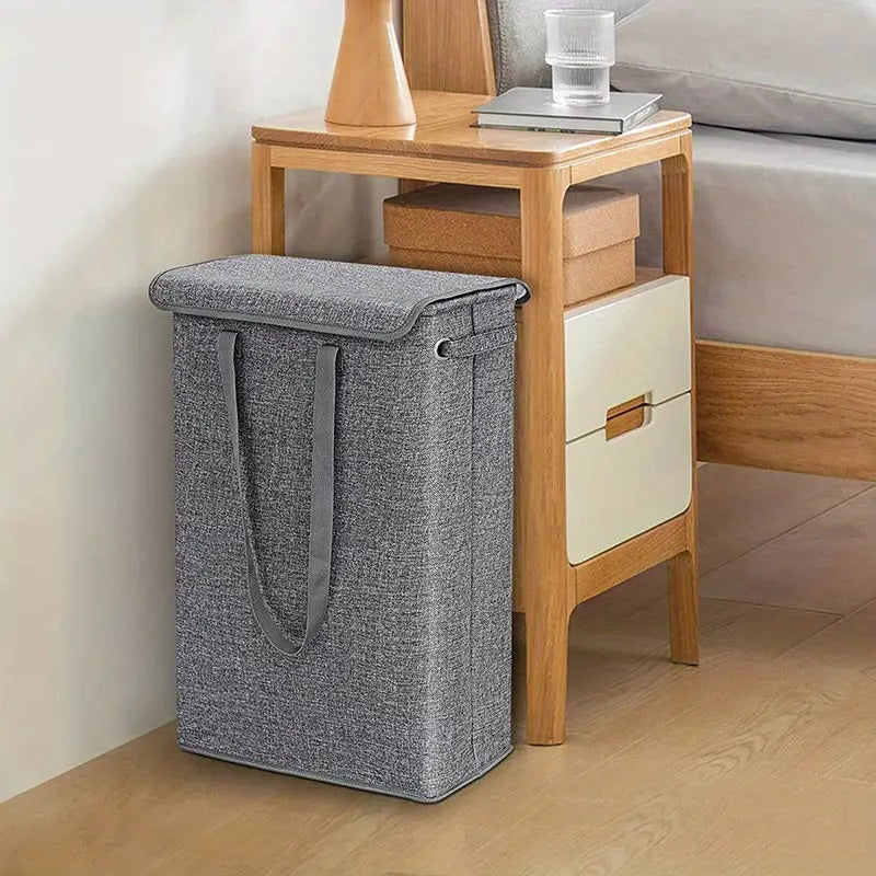 45L Slim Wäschekorb mit Deckel