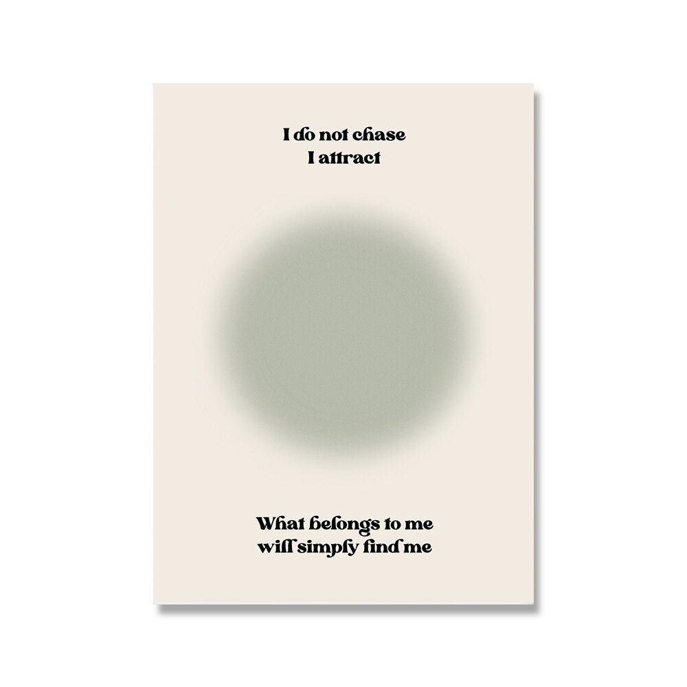 Poster zum Thema „Gesetz der Anziehung“