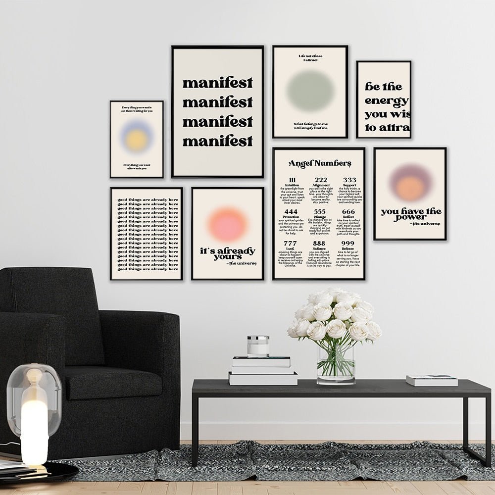 Poster zum Thema „Gesetz der Anziehung“
