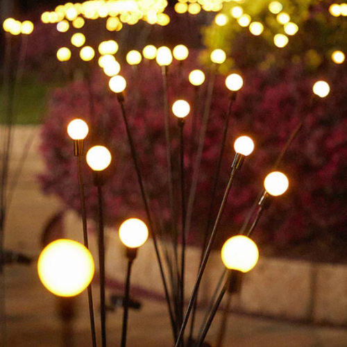 Solar Gartenbeleuchtung mit Glühwürmchen-Effekt – Wasserdichte Außenlampe für Garten und Terrasse, LED, Automatisches Ein/Aus