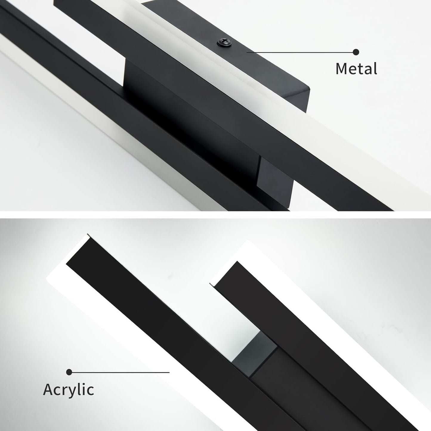 Garduru - Lange Acryl-Wandlampe für Wohnzimmer