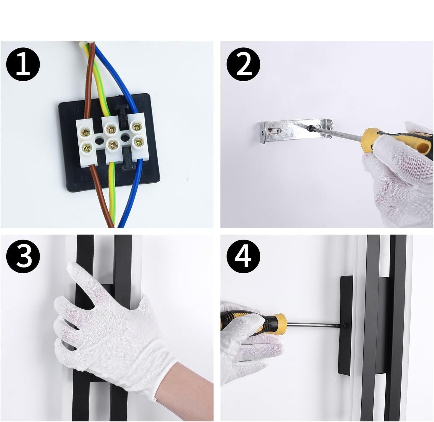 Garduru - Lange Acryl-Wandlampe für Wohnzimmer