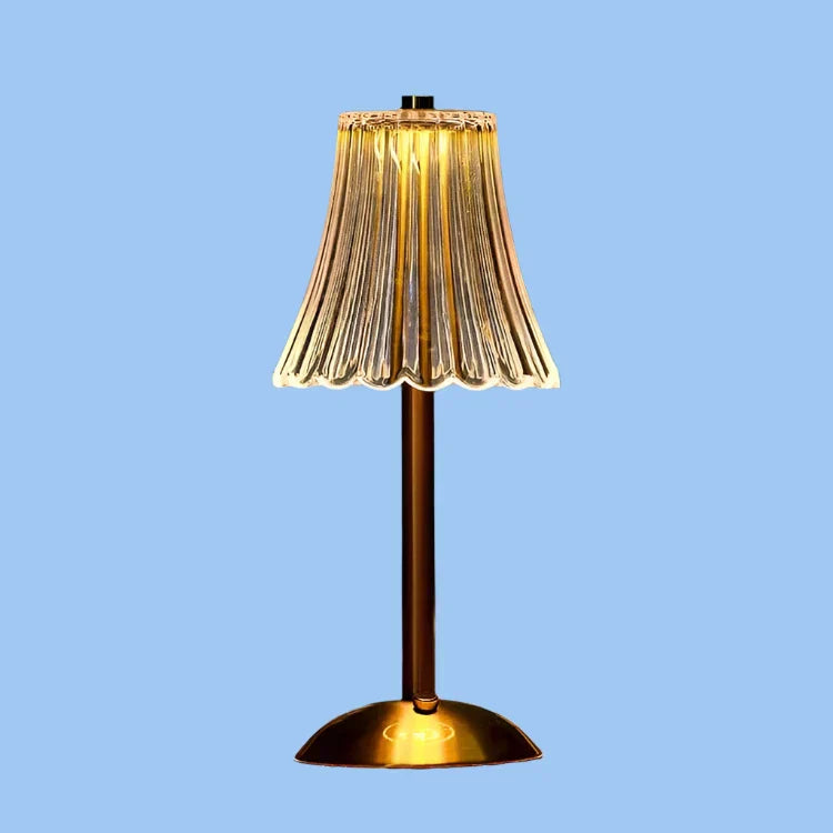CrystalGlow – Drahtlose Tischlampe mit luxuriösem Kristall-Design