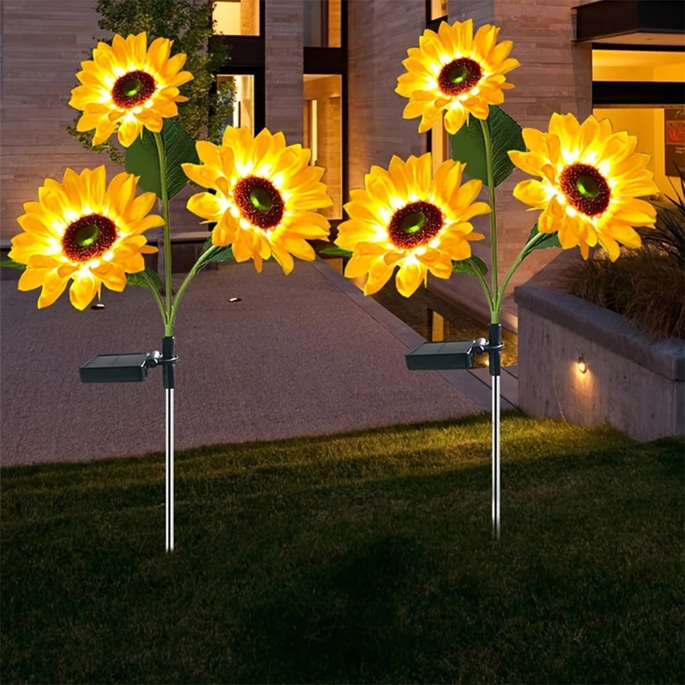 Kreative & Moderne Sonnenblumen-Gartenlampe | SolarSunflower