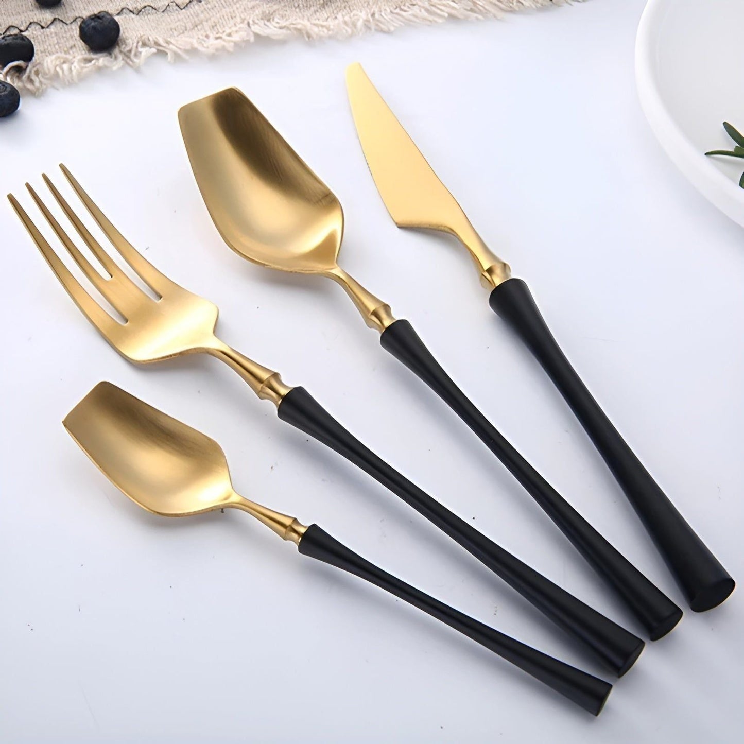 Garduru Besteckset - Edelstahl Spülmaschinenfestes Besteckset 5 set
