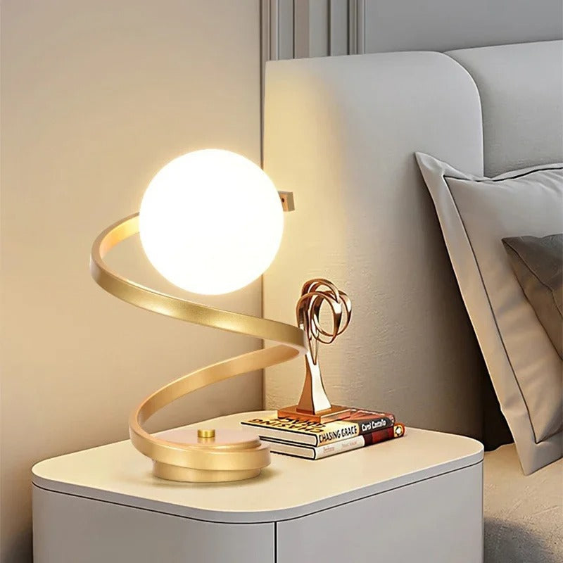 Elegante Tischlampe mit LED-Beleuchtung | GlassLuxe