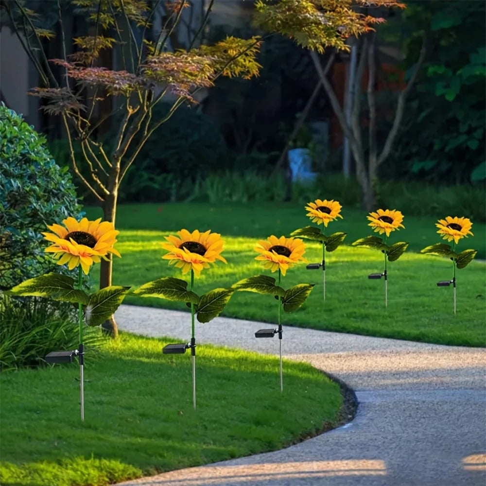 Kreative & Moderne Sonnenblumen-Gartenlampe | SolarSunflower