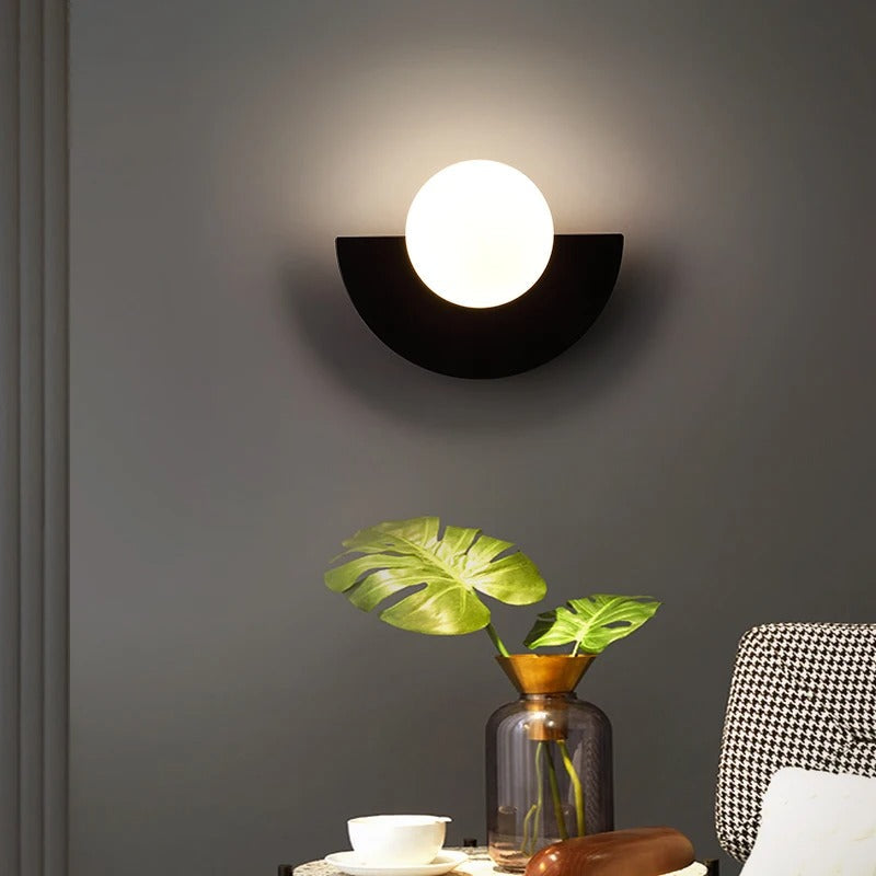 Garduru Summit Wandlicht – Modernes Halbkreis-Wandleuchte mit Touch-Control