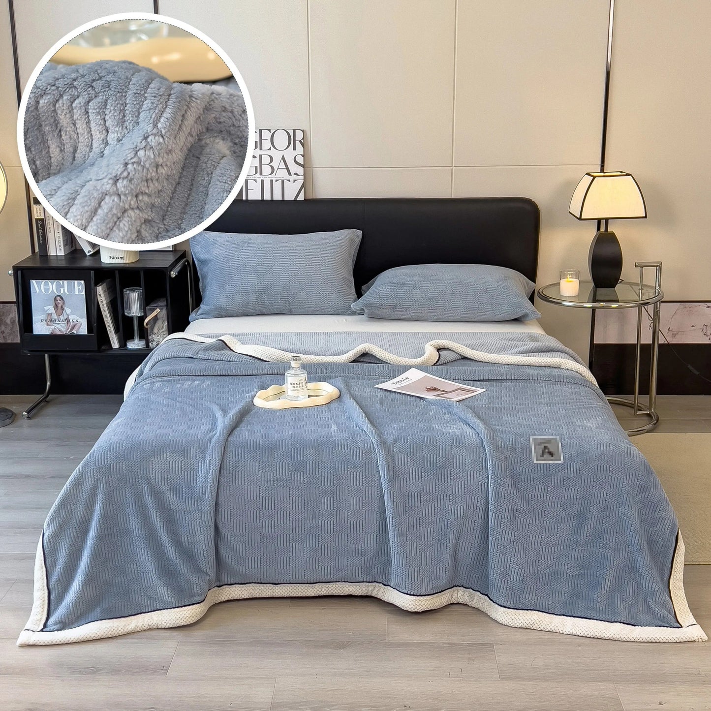 Fleece-Decke für kalte Tage - weich, warm, gemütlich für Zuhause und Bürogebrauch