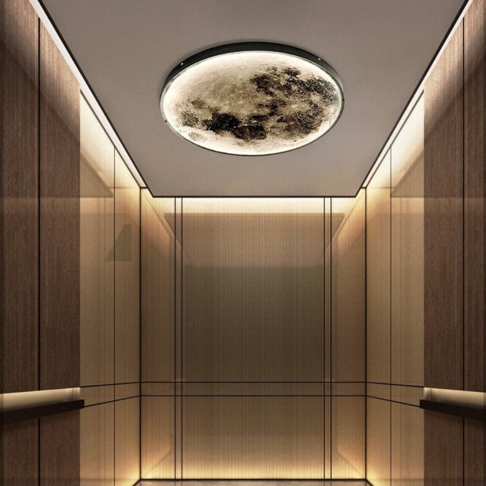 Royallure 3D LED Mond & Erde Lampe – Einzigartige Decken- & Wandleuchte für Raumthematische Dekoration