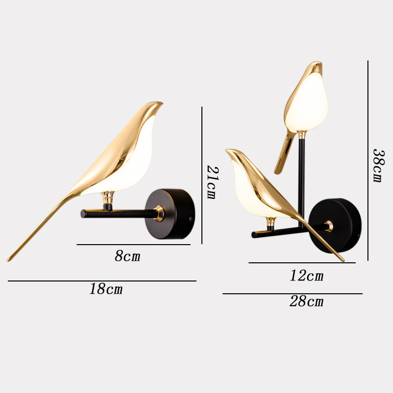 Wandlampe Moderne LED Vogel Dekorative Lampe