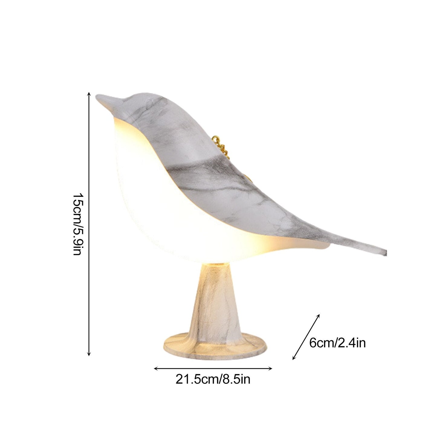 Lampe Missbird – Lampe mit Vogelmotiv für moderne und elegante Dekoration