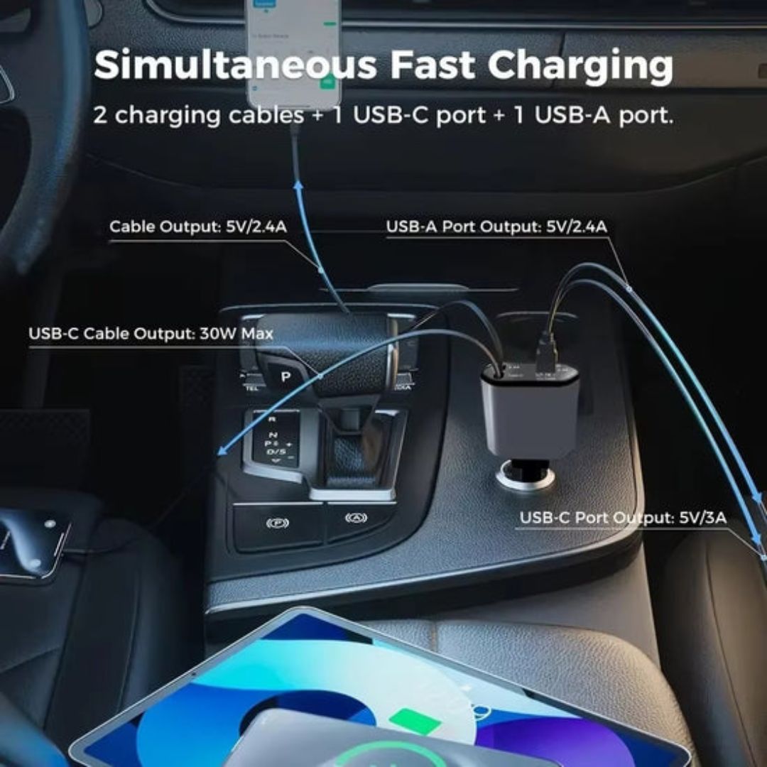 4 in 1 Auto Ladegerät Adapter