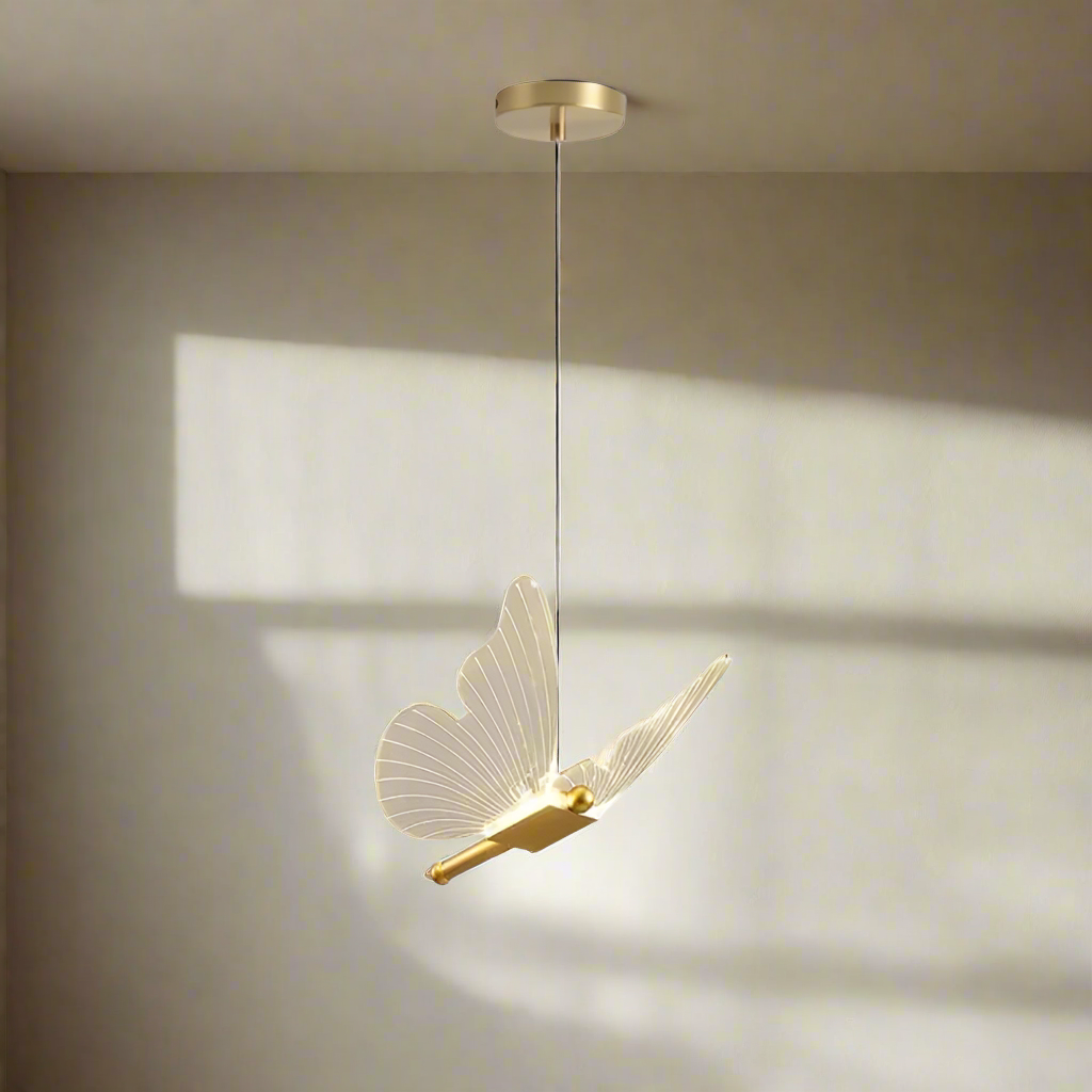 Royallure Schmetterling Pendelleuchte – Elegante Hängeleuchte Kronleuchter für Wohn- & Schlafzimmerdekoration