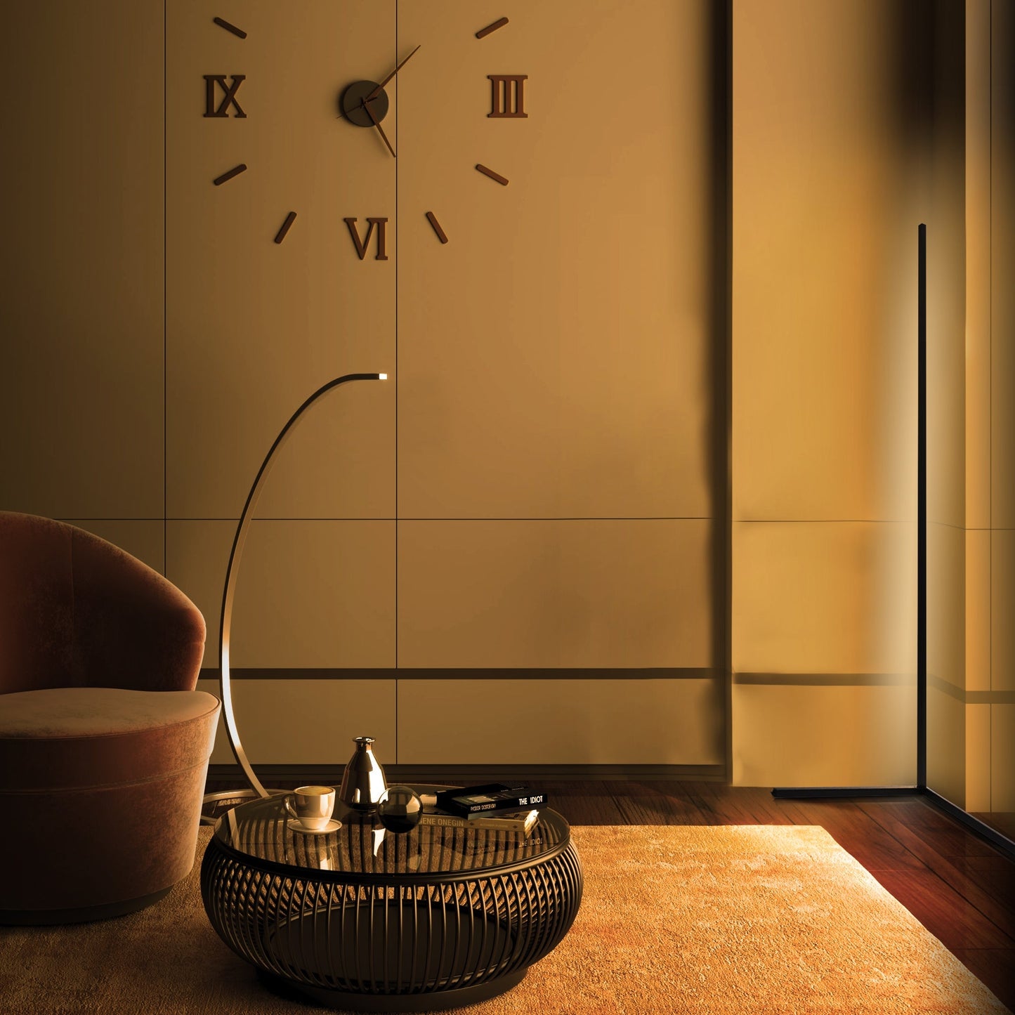 Royaleva Luminance LED Eck-Stehlampe - RGB Smart Steuerung, 16M Farben, Musik-Synchronisation