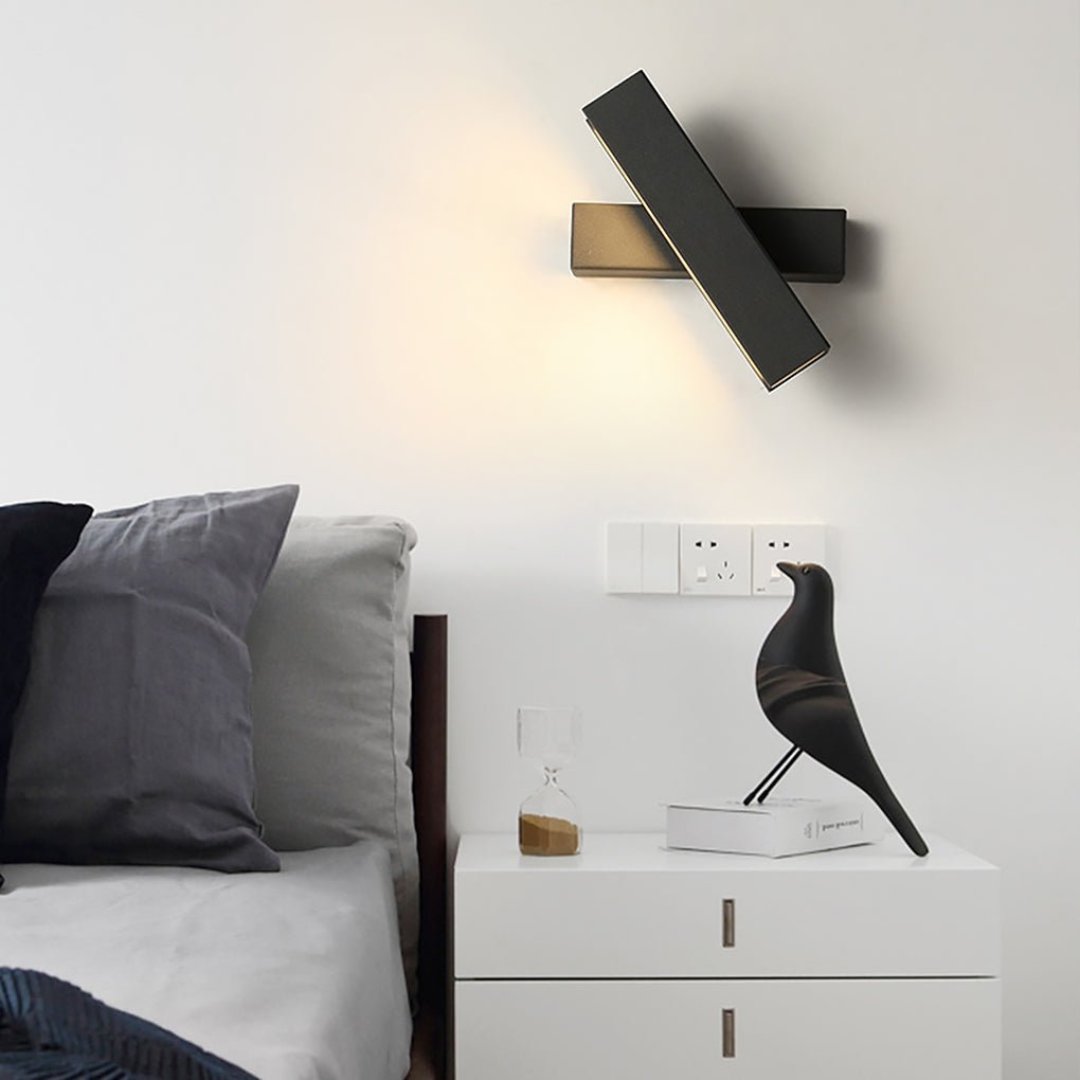 LuxeGlow Rotierbare LED-Wandlampe – Minimalistische verstellbare Beleuchtung