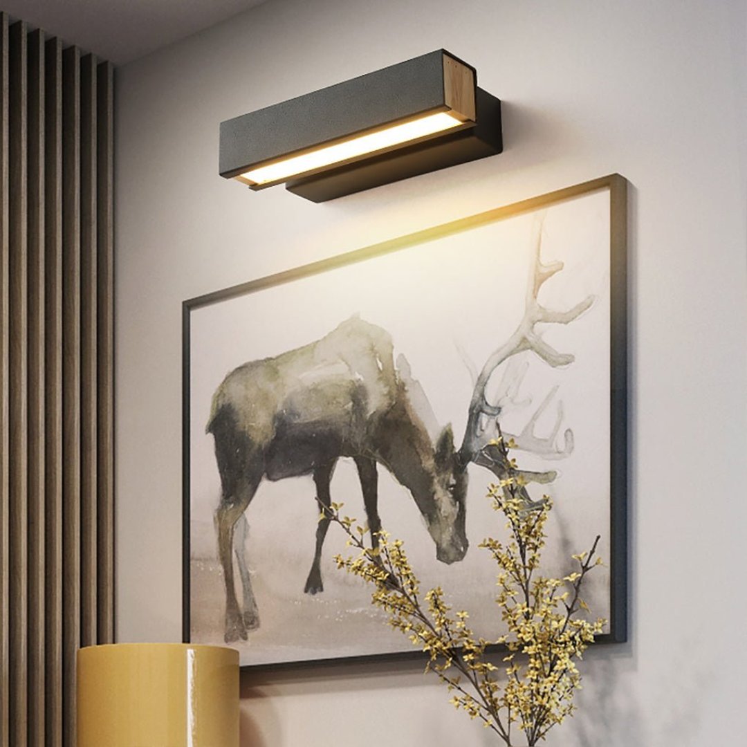 LuxeGlow Rotierbare LED-Wandlampe – Minimalistische verstellbare Beleuchtung