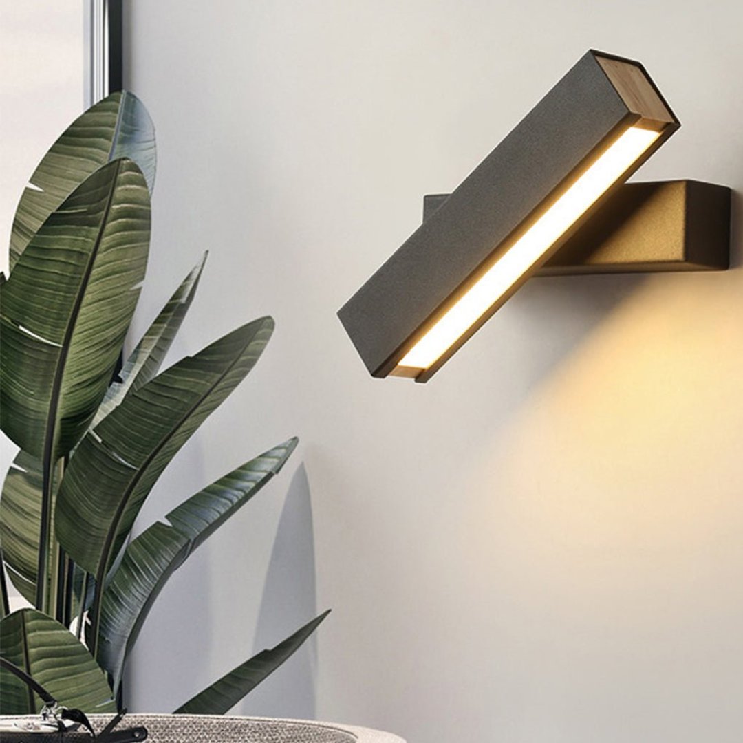 LuxeGlow Rotierbare LED-Wandlampe – Minimalistische verstellbare Beleuchtung