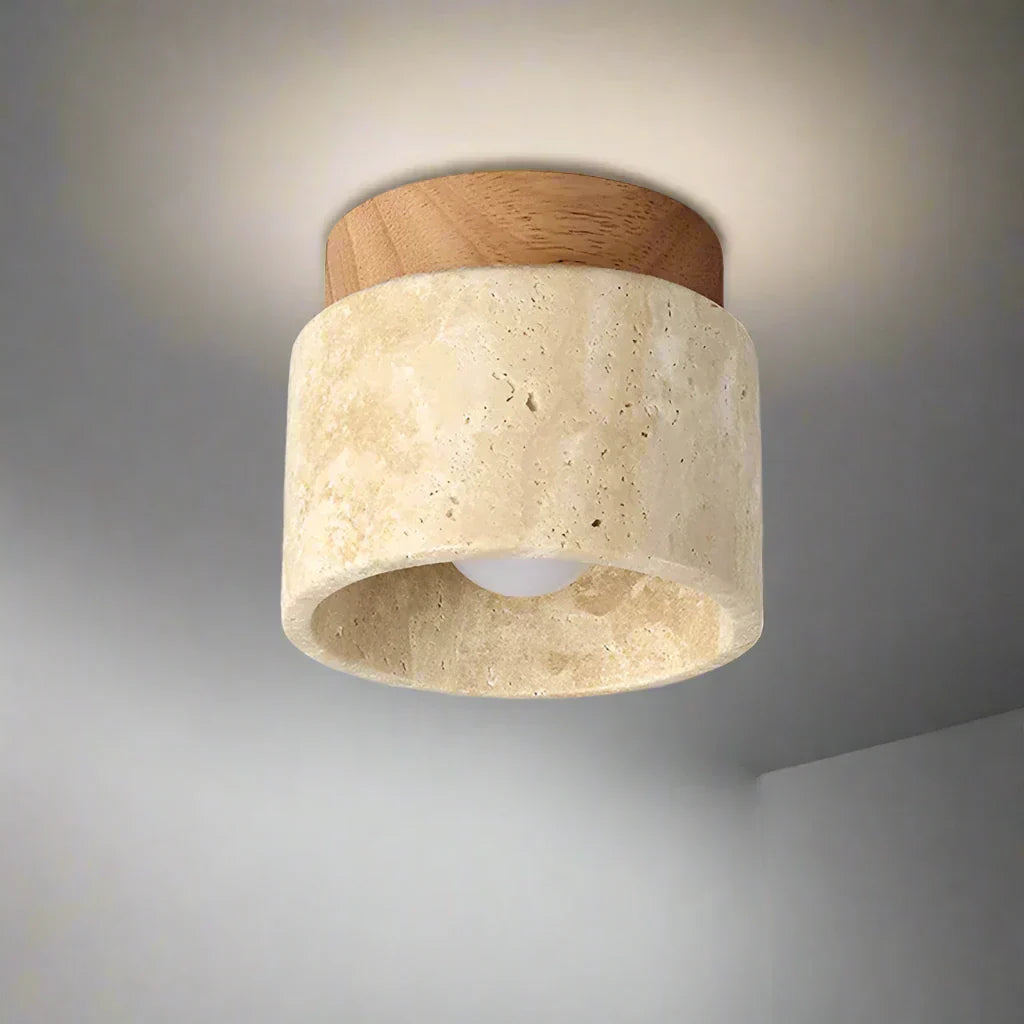 Deckenleuchte Marmor Holz Modern Minimalistisch Lampe