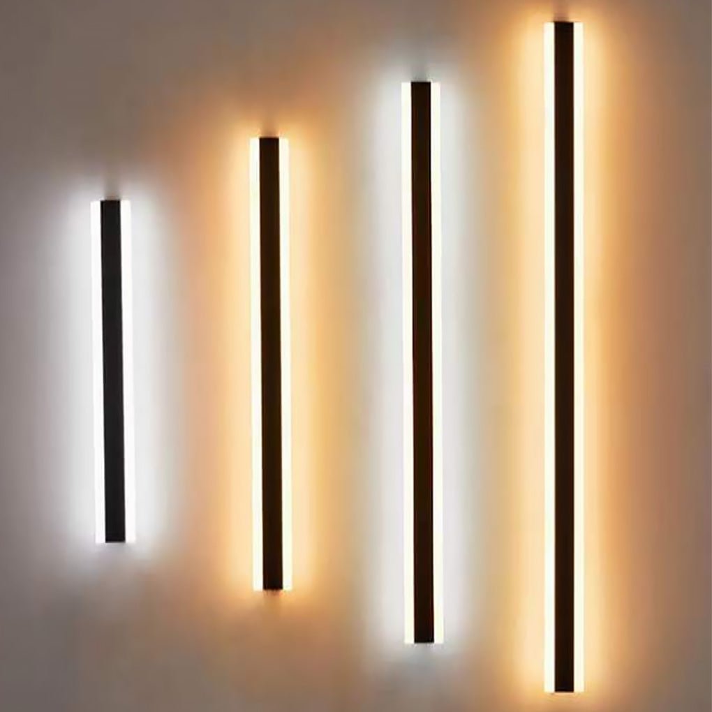 Moderne schwarze LED-Außenwandleuchte