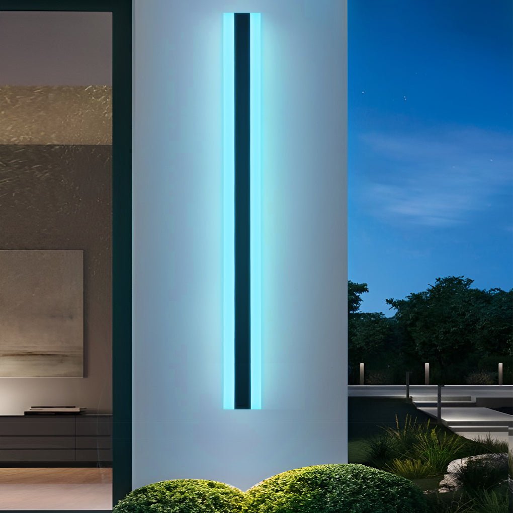 Moderne schwarze LED-Außenwandleuchte