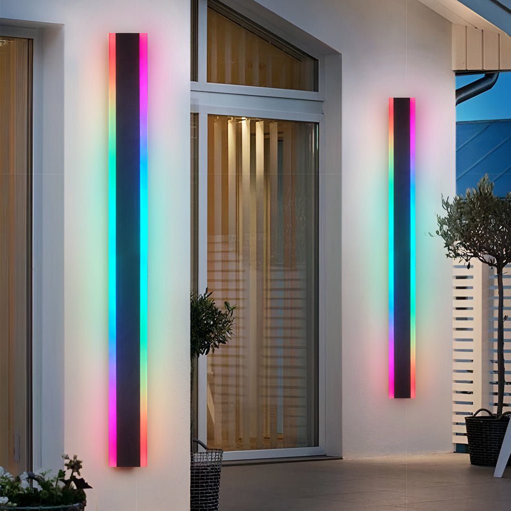 Moderne schwarze LED-Außenwandleuchte