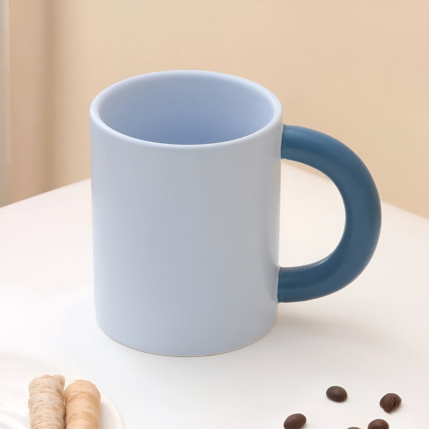 Minimalist Einfarbige Gesplittete Kaffeetasse