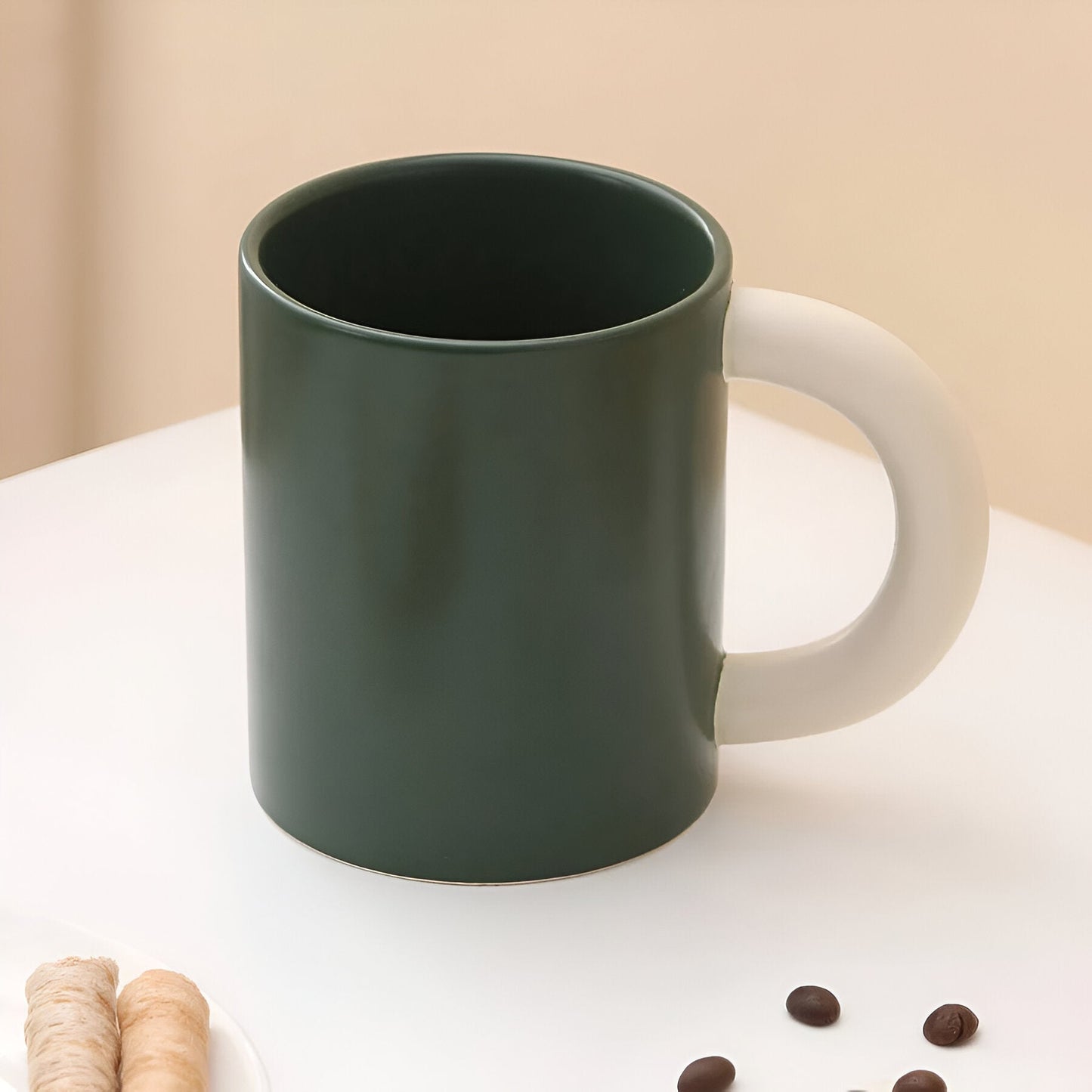 Minimalist Einfarbige Gesplittete Kaffeetasse