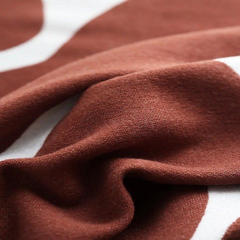 BohoWarm – Luxus Bohemian Wohnblanket mit modernem abstraktem Design