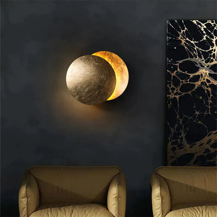 Garduru 360 Grad drehbare LED Eclipse Design Wandlampe
