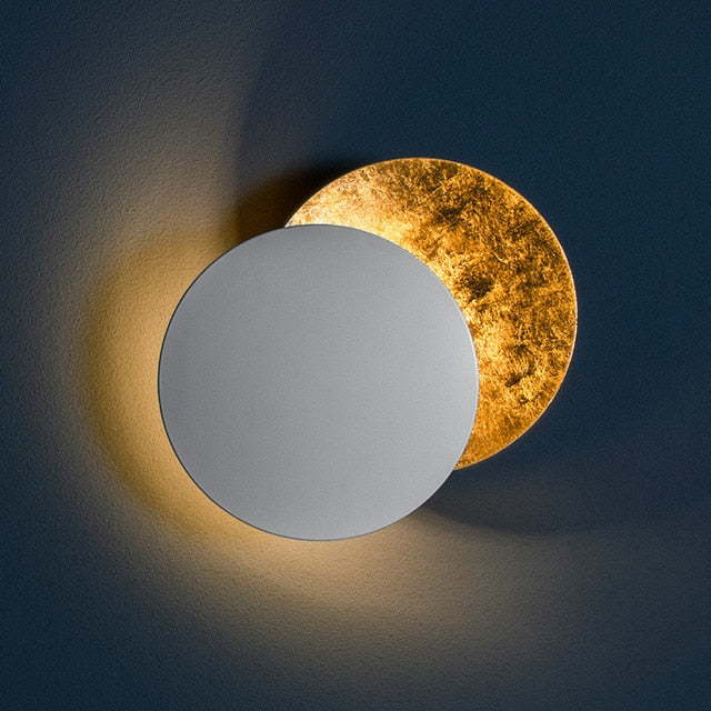 Garduru 360 Grad drehbare LED Eclipse Design Wandlampe