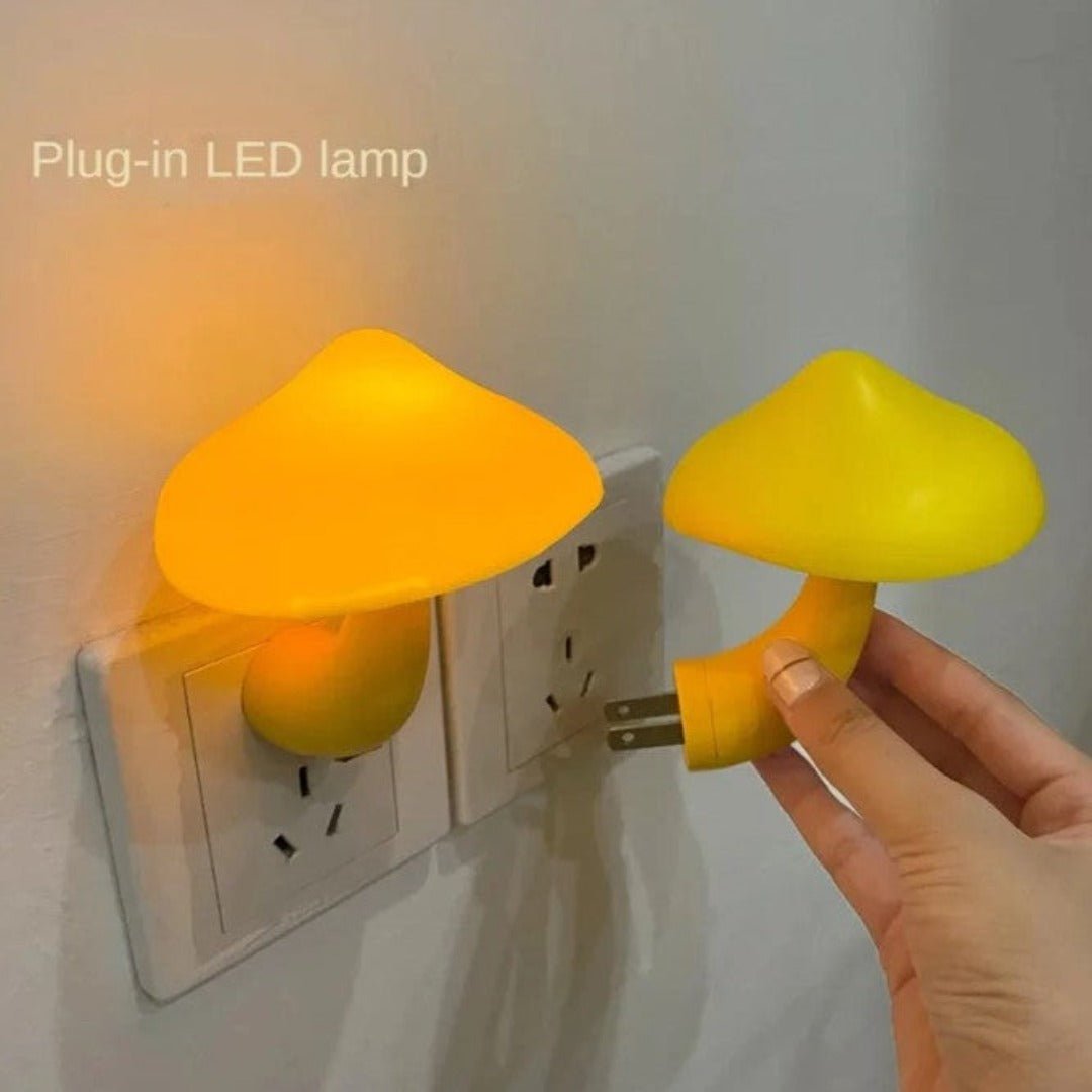 Verzaubernde Pilzwandlampe mit Smart-Sensor – Gemütliches Ambient-Nachtlicht für Schlafzimmer und Flur