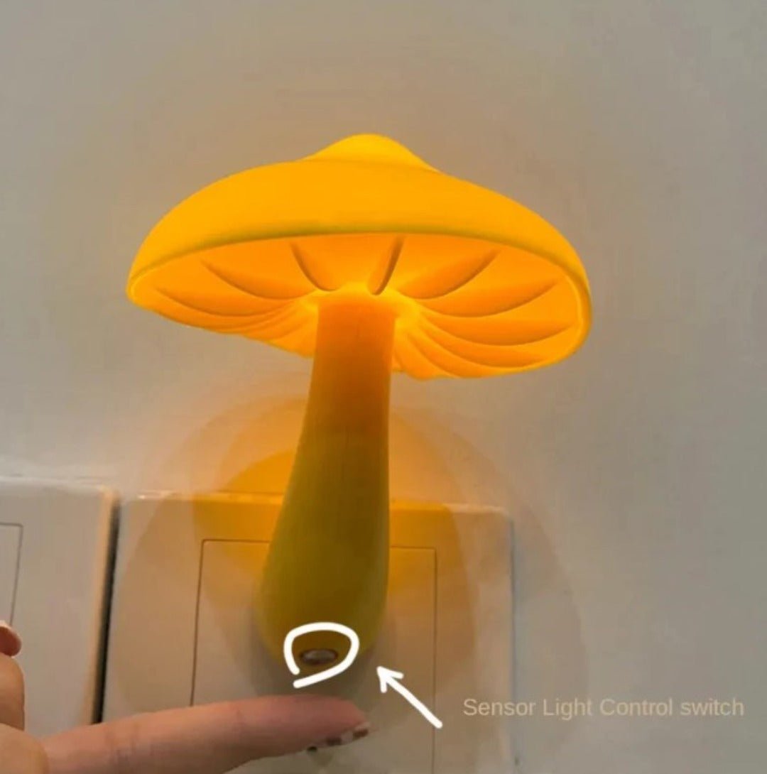 Verzaubernde Pilzwandlampe mit Smart-Sensor – Gemütliches Ambient-Nachtlicht für Schlafzimmer und Flur