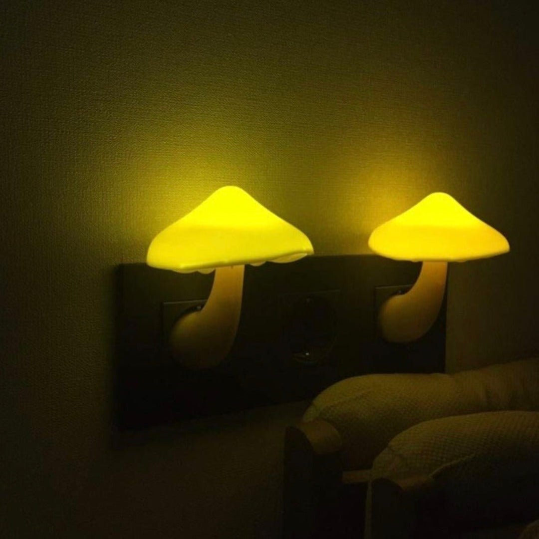Verzaubernde Pilzwandlampe mit Smart-Sensor – Gemütliches Ambient-Nachtlicht für Schlafzimmer und Flur