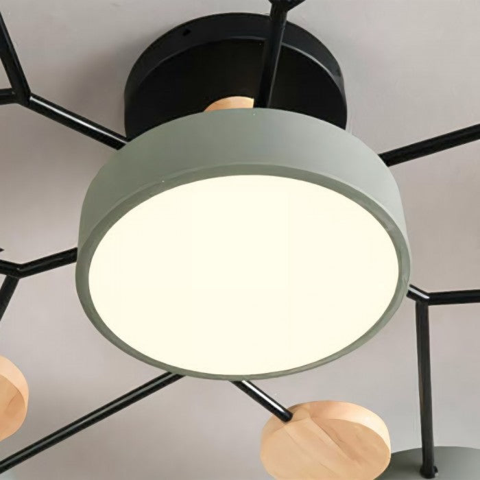 LED-Deckenlampe Nordic Branched Disc - Eleganz und Wärme in Ihrem Innenraum