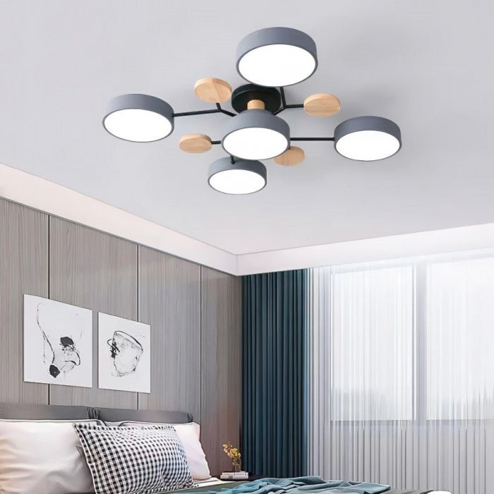 LED-Deckenlampe Nordic Branched Disc - Eleganz und Wärme in Ihrem Innenraum