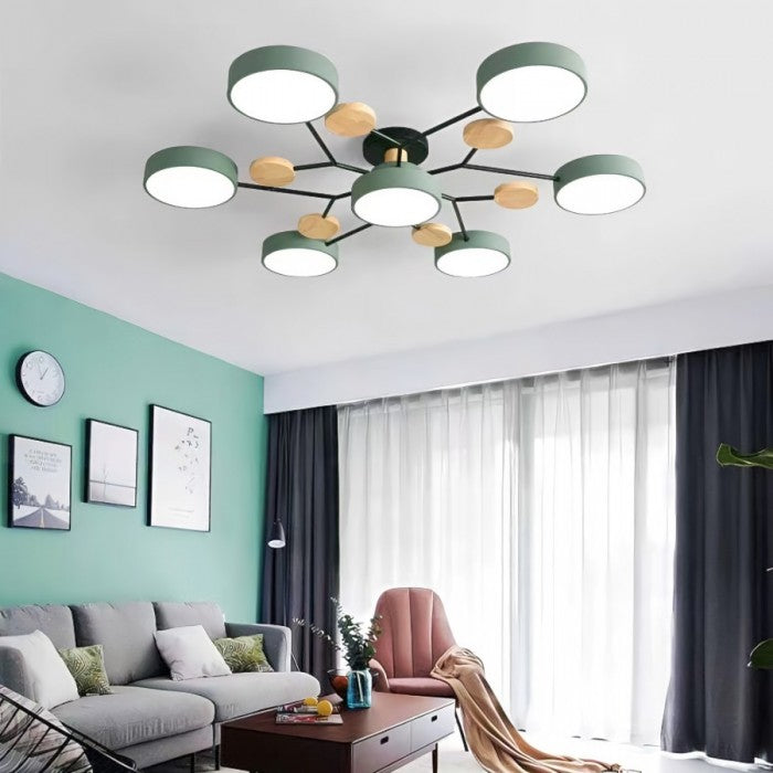 LED-Deckenlampe Nordic Branched Disc - Eleganz und Wärme in Ihrem Innenraum