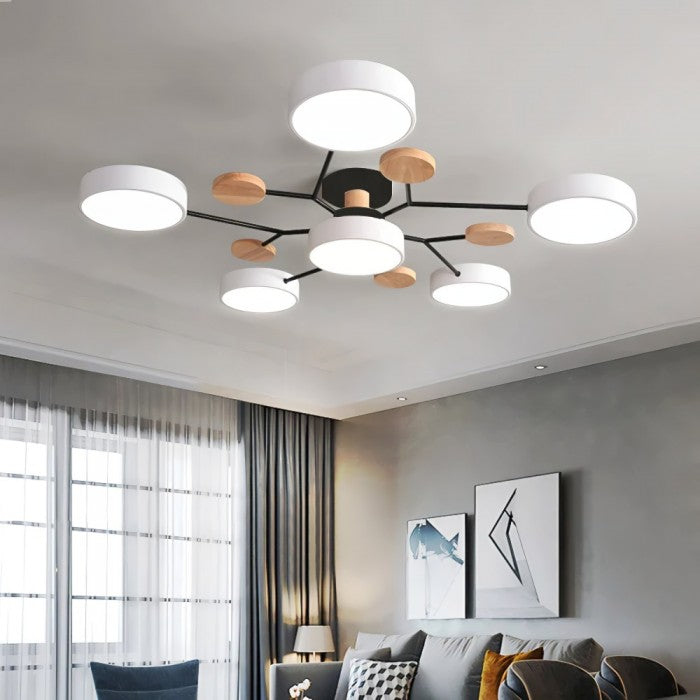 LED-Deckenlampe Nordic Branched Disc - Eleganz und Wärme in Ihrem Innenraum