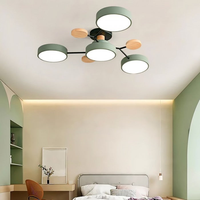 LED-Deckenlampe Nordic Branched Disc - Eleganz und Wärme in Ihrem Innenraum